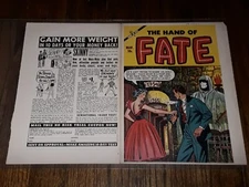 HAND OF FATE #22 ORIG PRINTER PROOF COVER ADs MARGINS PRE-CODE HORROR GOLDEN AGE