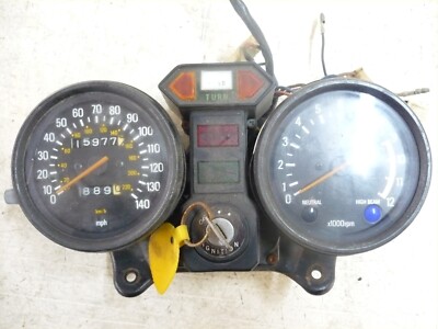 YAMAHA 1971 71 XS650 IGNITION WITH KEY INSTRUMENT GAUGE CLUSTER SPEEDO TACH OEM