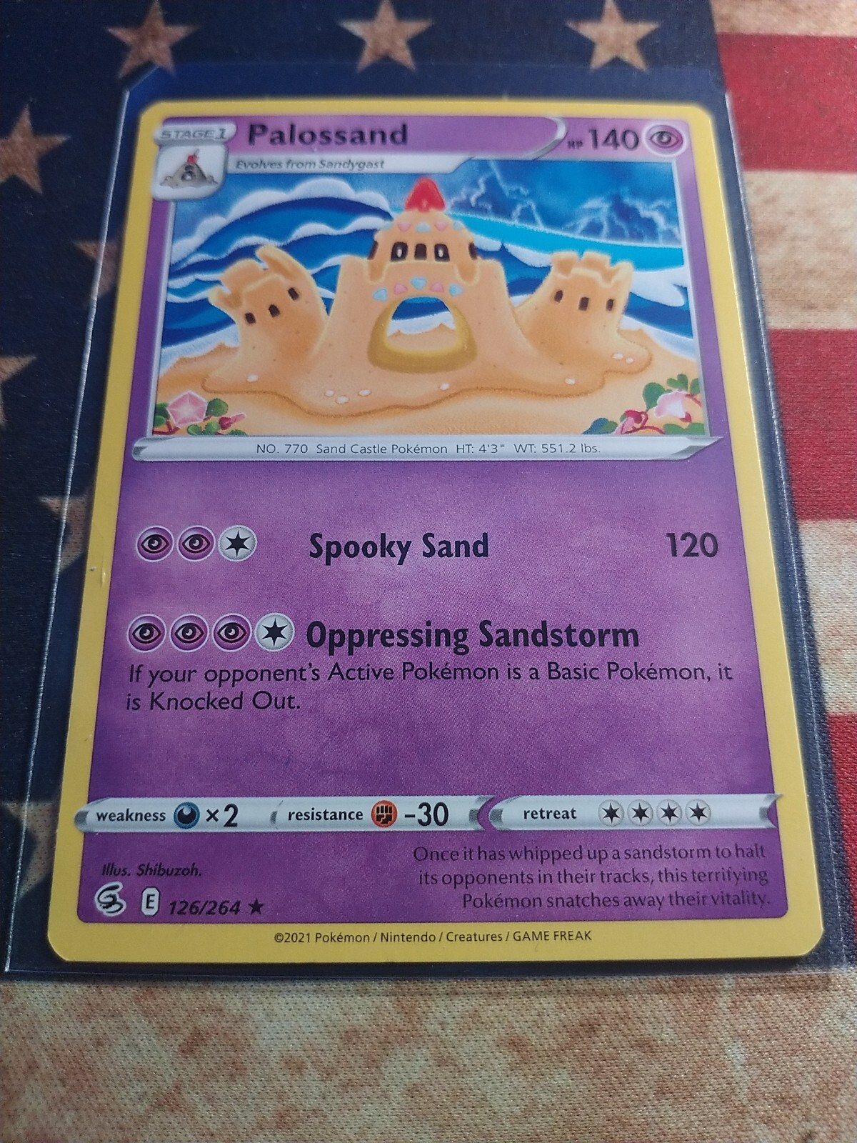 Palossand Fusion Strike 126/264 Pokemon TCG Card NM/M Regular Rare