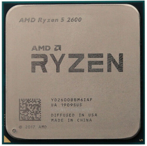 Socket processeur processeur AMD Ryzen 5 2600 3,40-3,90 GHz AM4 (PGA) YD2600BBM6IA - plateau - Photo 1/3
