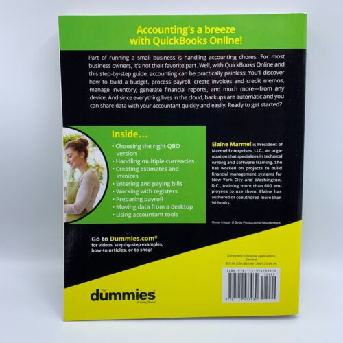 QuickBooks Online für Dummies Computer/Tech von Elaine Marmel Taschenbuch 4. Auflage - Bild 2 von 7