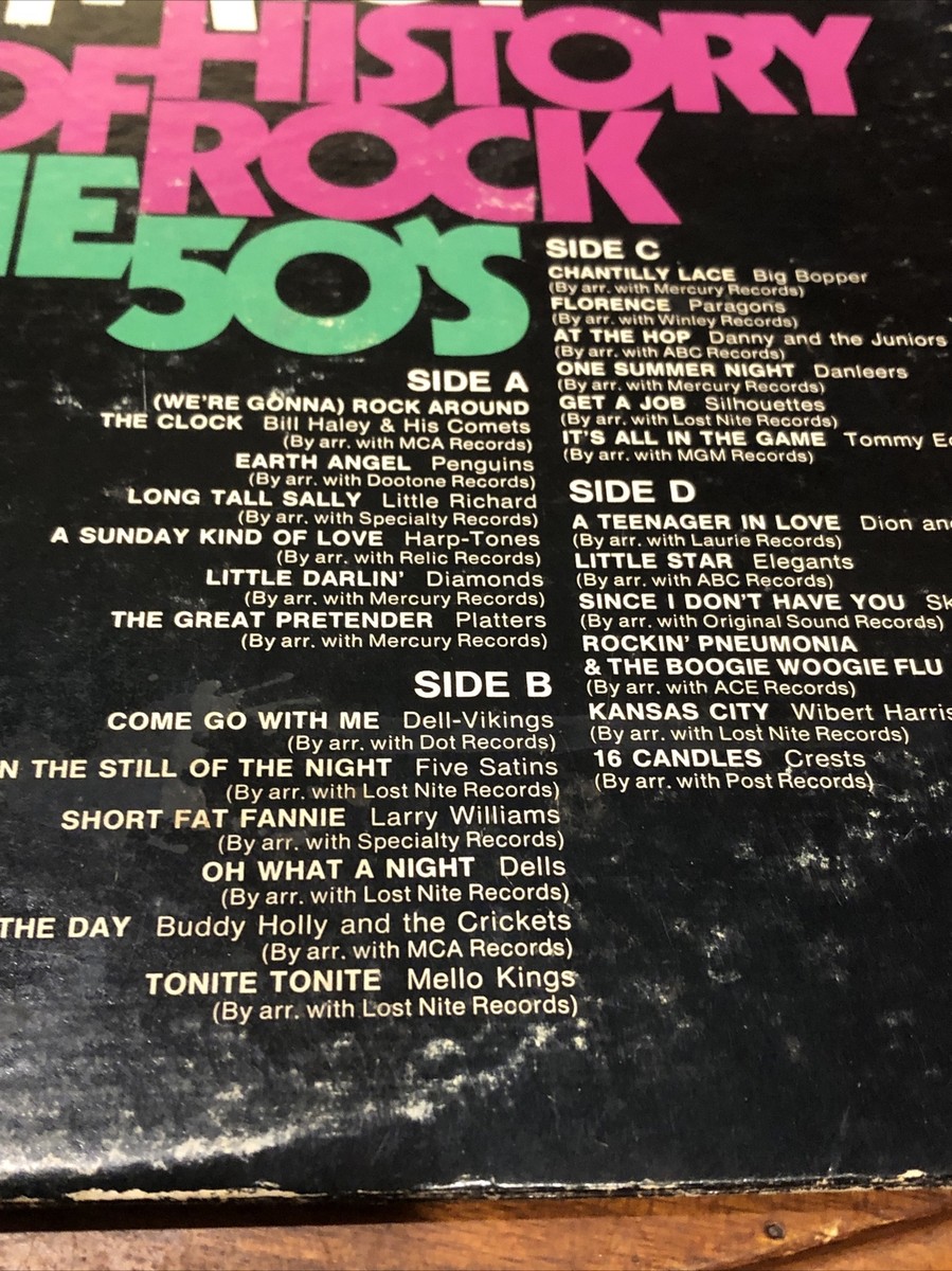 Various Artists 2-Disc Lp Wcbs Fm 101 History Of Rock The 50S On
