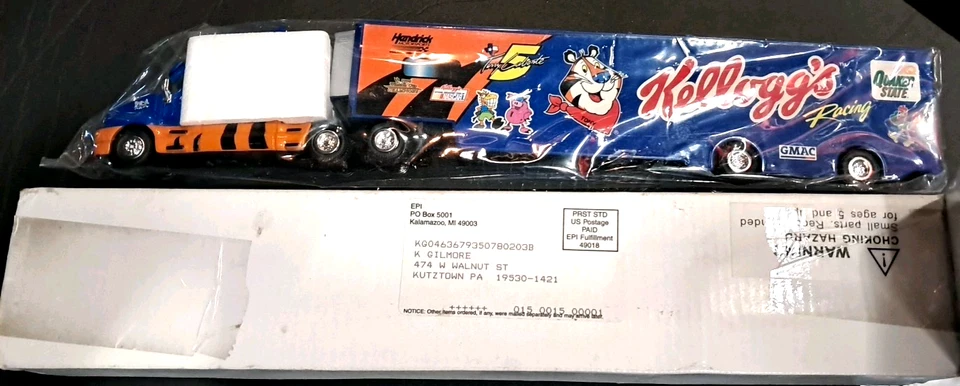 Semirremolque transportador Tony Tiger RTR 1/64 1996 Kellogg's Racing T. LaBonte # 5 Foto 3 de 4