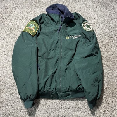 Vintage New York EMS Fleece Lined Nylon Jacket Small Y2k 90s City