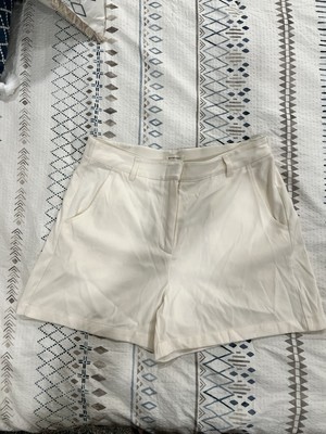 Max Studio Women's Bone Shorts with Pockets Size Large NWT