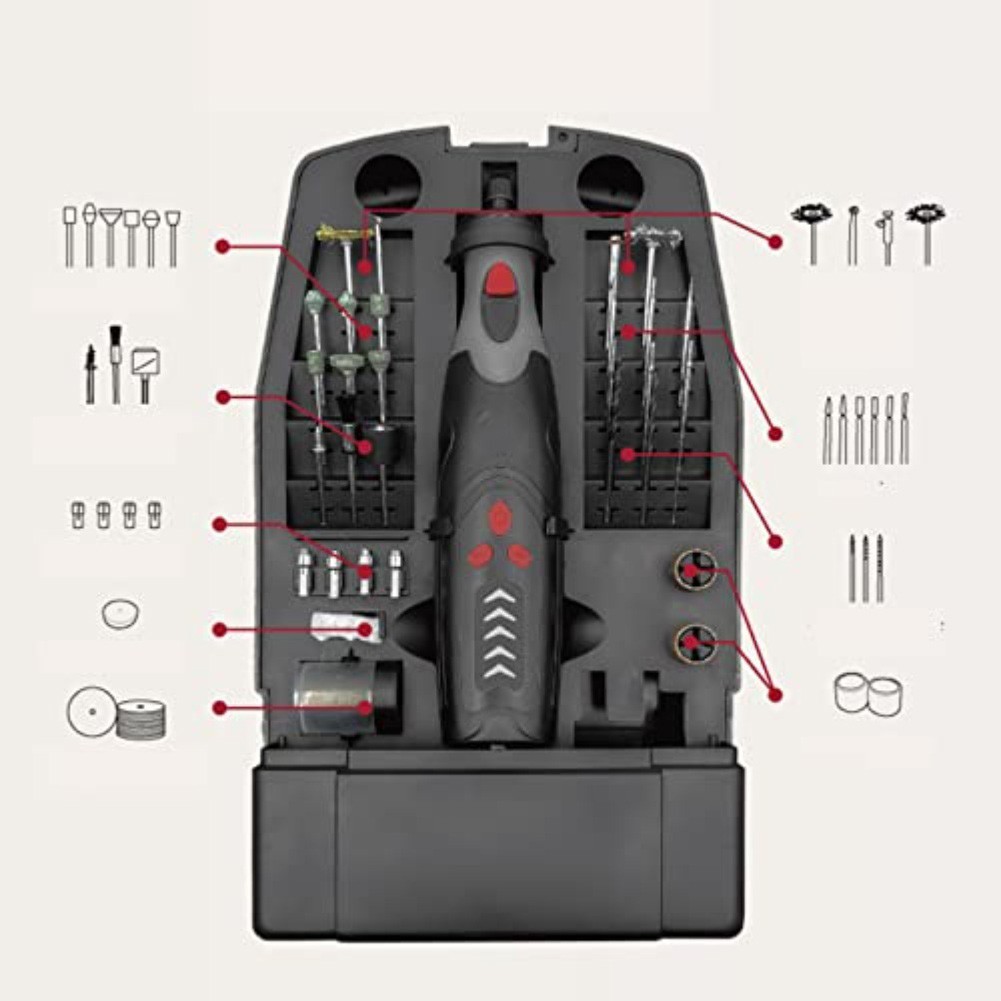 Electric Polishing Machine Portable with LED Lighting and 5 Speed Adjustments