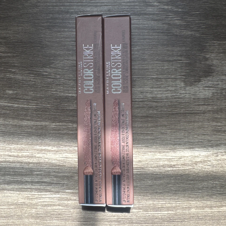 Maybelline Color Strike Cream To Powder Eyeshadow #40 RALLY METALLIC Lot Of 2 - Image 2 of 4