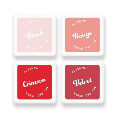 ALTENEW - FRESH DYE INK  - MINI CUBE SET - RED SUNSET, Stamp Pad