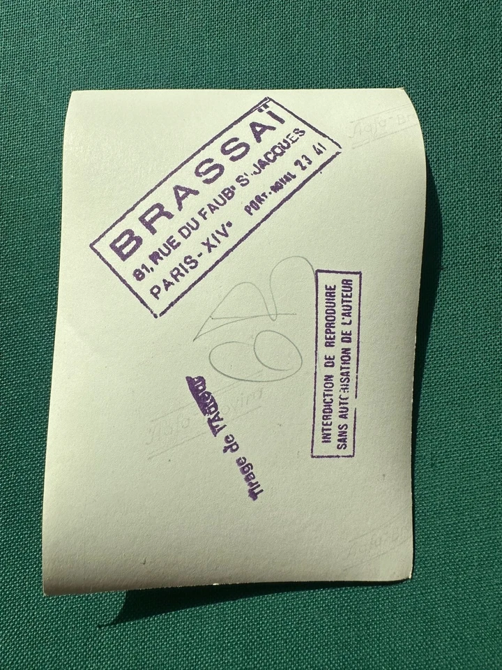 Brassai original stamp photo 1940-1950 - Image 2 of 4