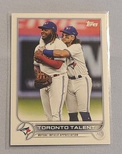 2022 Topps Baseball Toronto Talent Bichette/Guerrero Jr. Card #381/ Blue Jays 