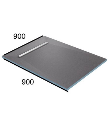 Feuchtraum Duschwanne 900x900ehemaliger Bausatz Fliese auf Feuchtraum begehbarer Sockel