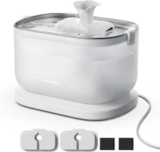 PETLIBRO Cat Water Fountain, Fountain Indoor Stainless White 