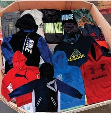 NAME BRAND LOT OF 12PCS JACKET, HOODIES SHIRTS NIKE, ADIDAS & MORE SIZ 4-5T