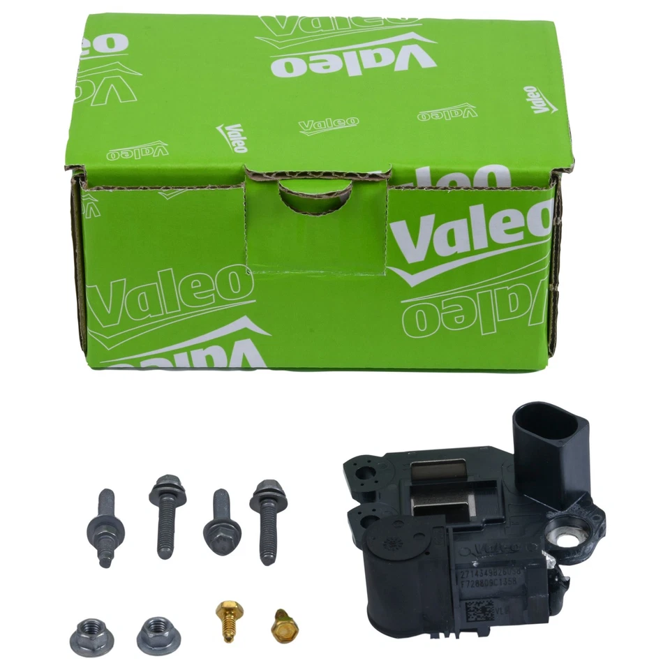 Regulator For Valeo; 12V B-Circuit; Term ID: Negative; w/ Brush Holder Foto 3 de 4