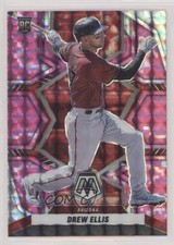 2022 Panini Mosaic Rookies Pink Camo Mosaic Prizm Drew Ellis #204 07rd