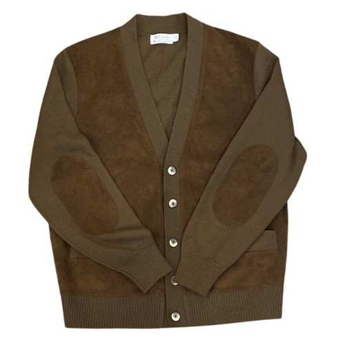 ST. CROIX Vintage Men Large Sweater Cardigan Jacket Zepher Wool Brown - Picture 1 of 7