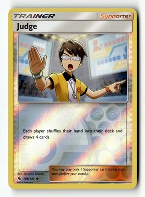 Pokemon Karte Richter LP SM - Verbotenes Licht Reverse Uncommon 108/131