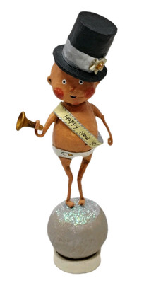 ESC Lori Mitchell Baby Diaper New Year Figurine Decor Handpainted Folk Art 11101