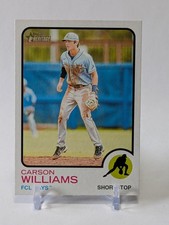Carson Williams 2022 Topps Heritage Minor League  #20 FCL Rays - FREE SHIPPING