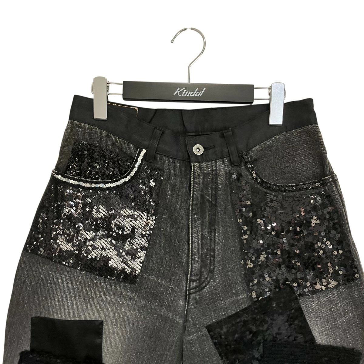 [Used] JUNYA WATANABE CDG Sequin patchwork denim … - image 3