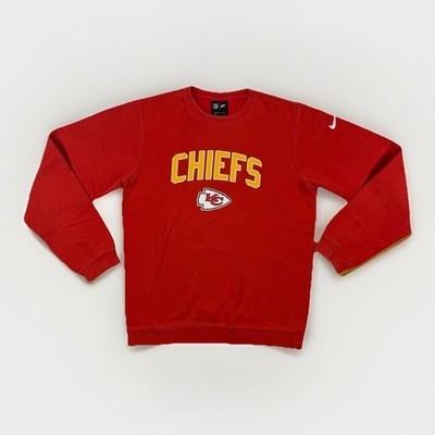 Nike Kansas City Chiefs Sweatshirt Mens S Pullover Arrowhead Logo NFL Red