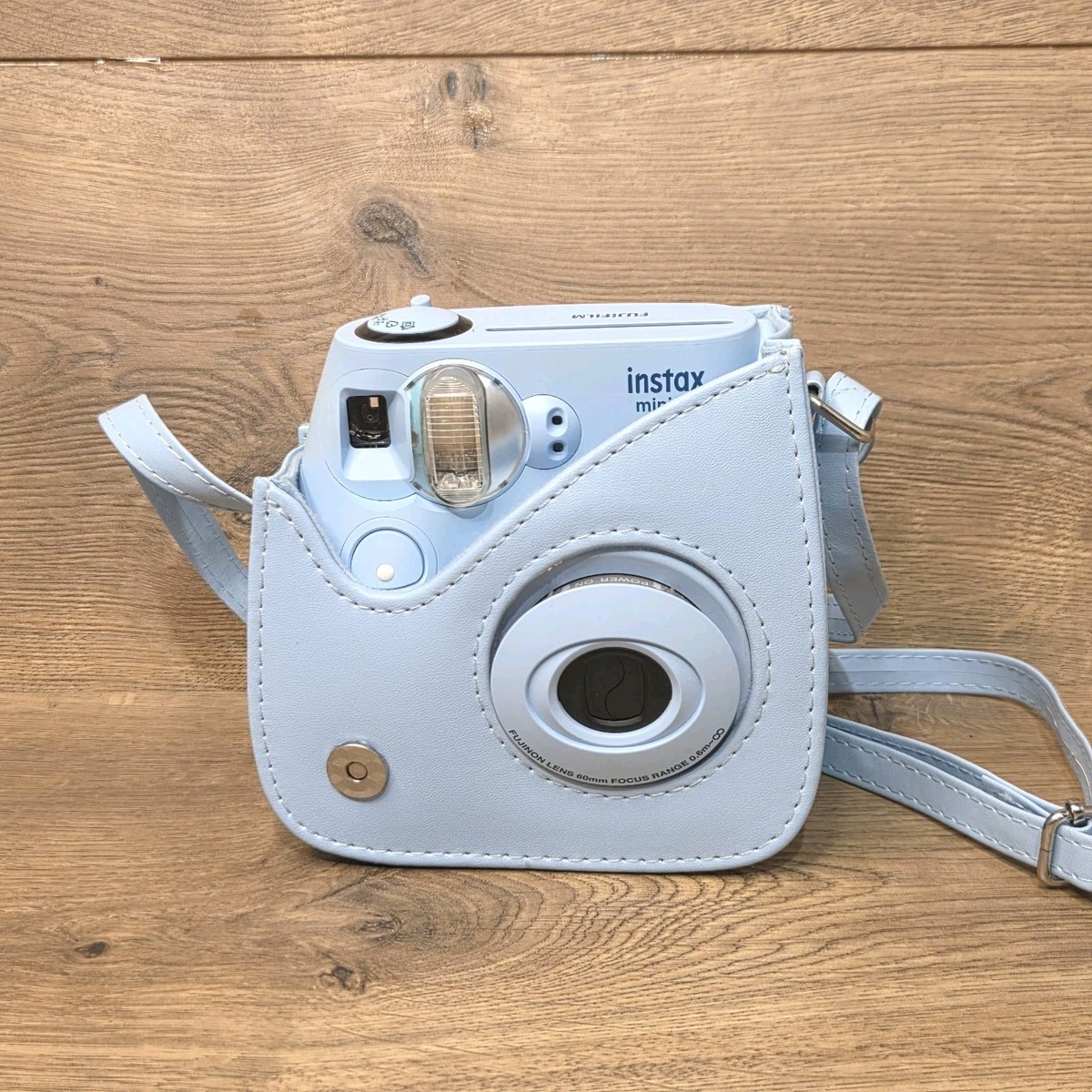 Fujifilm Instax Mini 7S Blue 60mm Lens Built-In Flash Instant
