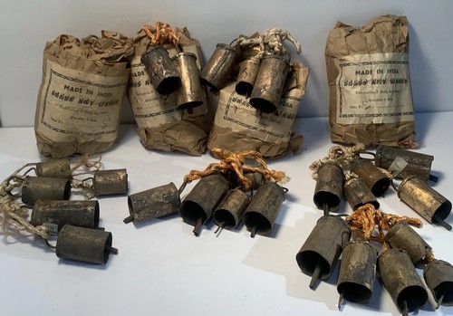 Vintage Camel Bells Lot Of 12 Sets Of 5 Crafts Macrame