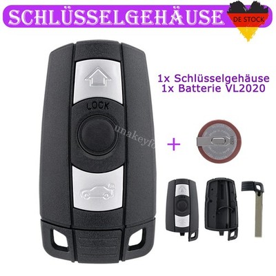 Schlüssel Gehäuse + VL2020 für BMW 1er 3er 5er 6er X1 X3 X5 X6 Z4 E90 E91 E92