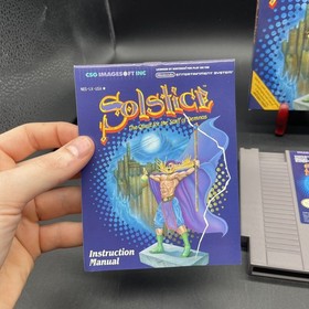 Solstice: The Quest for the Staff of Demnos (Nintendo, 1990) NES CIB Completo