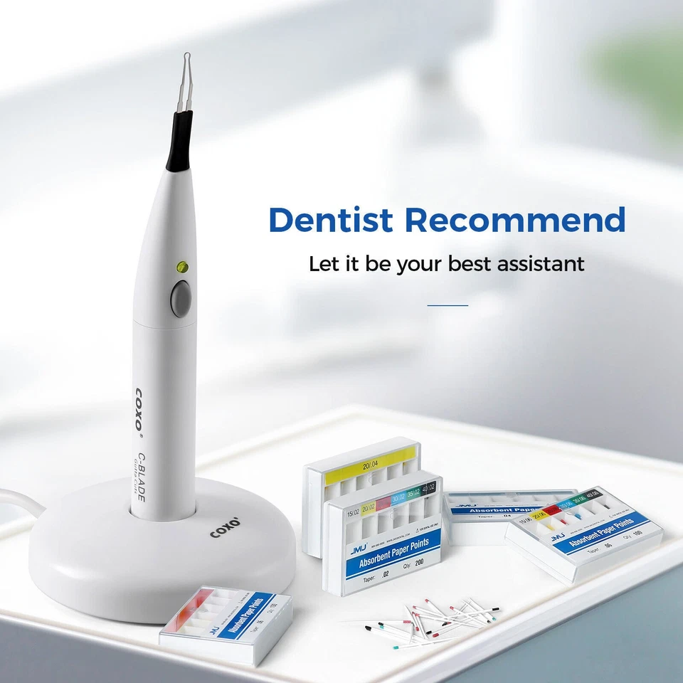 COXO Dental Gutta Percha Corte Carga Calefacción Diente Goma Guta Cortador con Punta Foto 2 de 4