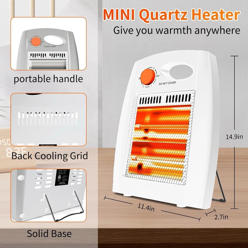 Airchoice Infrared Quartz Radiant Heater，Overheat & Tip-Over Protection, New - Image 3 of 4