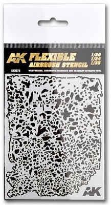 AK-9079 Flexible Airbrush Stencil 1/20 1/24 1/35