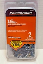 16inch Y56 powercare chainsaw semi chisel saw chain new in package 