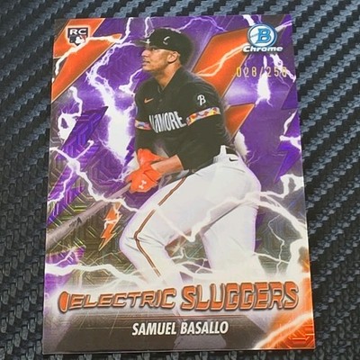 2026 Bowman Chrome Electric Sluggers #ES-10 Samuel Basallo RC /250