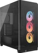 Corsair FRAME 4500X LX-R RGB LINK Panoramic Glass Mid-Tower PC Case Black: up...