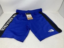 The North Face Kids Boys Never Stop Knit Blue Training Shorts Size XL 14/16 