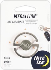 Nite Ize Medallion Key Carabiner Stainless Steel Key Ring Carabiner