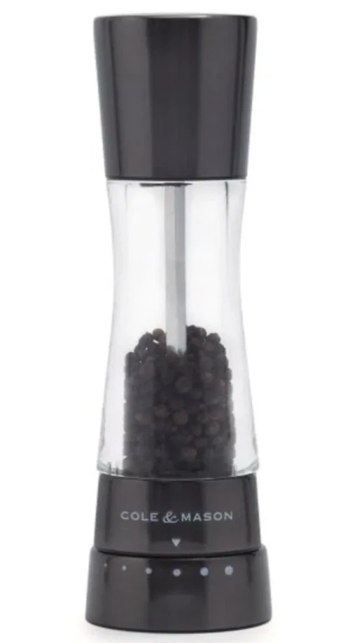 Cole & Mason Derwent Pepper Mill 7.5 Iron Grey Gunmetal Adjustable Grinder
Opens in a new window or 