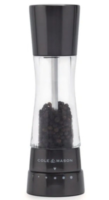Cole & Mason Derwent Pepper Mill 7.5 Iron Grey Gunmetal Adjustable Grinder