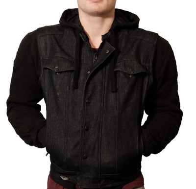 Street & Steel armored sweatshirt with armored detachable vest