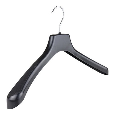 Schwarzer Kunststoff Jackenbügel 44cm breit Schulter-Schwerlast Mantel Kleiderbügel Posten
