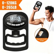 Digital Hand Grip Dynamometer LCD Display 396lbs/180kg Strength Tester Trainer