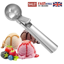 Premium Stainless Steel Ice Cream Scoop with Trigger Heavy Duty