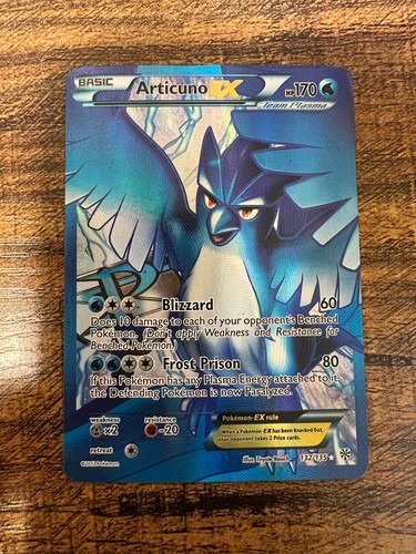 Articuno EX 132/135 Ultra Rare Plasma Storm Pokemon Holo Heavily Played