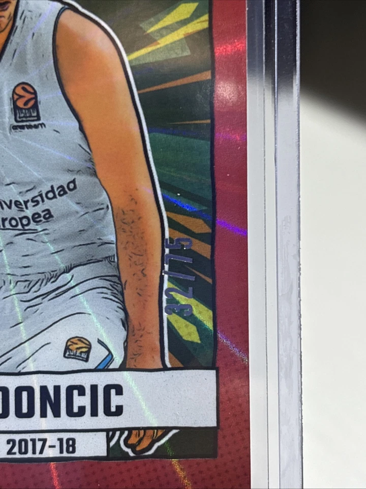 2024-25 Donruss EuroLeague #20 Luka Doncic - Net Marvels - Láser rojo /75 🔥 Foto 2 de 4