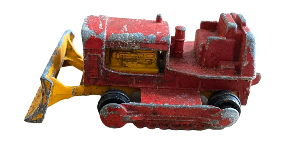 Caja Tractor Matchbox Lesney #16 Rojo Amarillo Diecast Inglaterra Foto 2 de 4