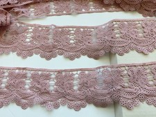 2 Yds Light Pink Water Soluble Hollowed Croch...