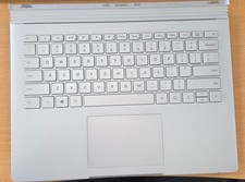 Microsoft Surface Book US Keyboard Base Model 1705 Silver-Tested Working / As-Is