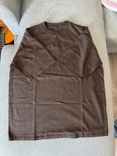 Velour Garments - Brown Tee Size Large