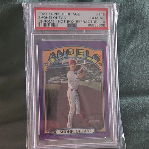 2021 Topps Heritage - Shohei Ohtani #245 PSA 10 Gem Mint Angels 4 Time MVP